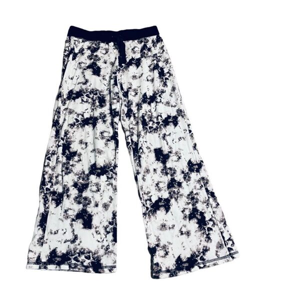 Black And White Tie-dye Sweat Pants - Picture 1 of 7